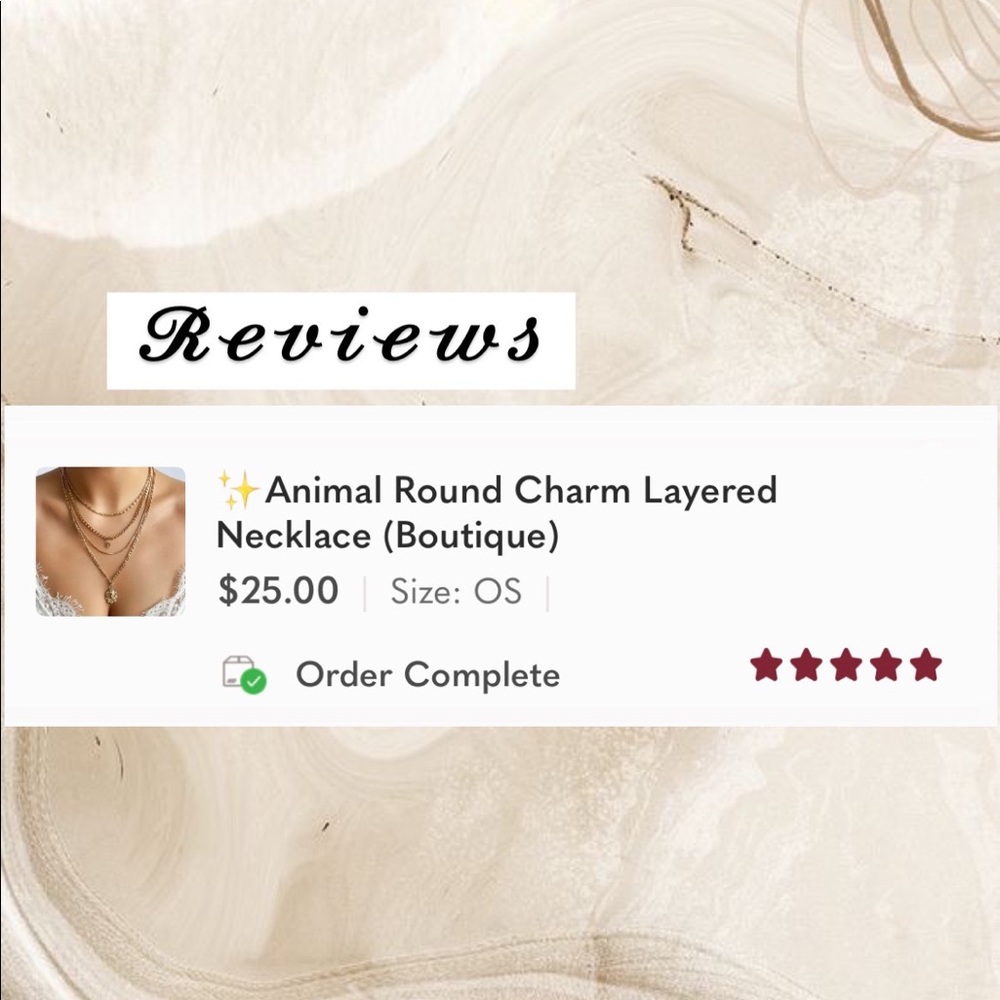 ✨Animal Round Charm Layered Necklace (Boutique) - Picture 7 of 8